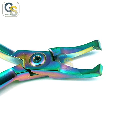 GS 5 Set Çok Titanyum Renk Gökkuşağı Braketi Sökücü PENSE Kavisli Ortodontik Aletler En İyi Kalite