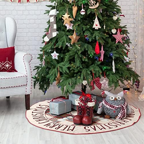 Noel Ekose Noel Ağacı Etek Gnome 30 x 30 Noel Süsler Mat Noel Ağacı Ağacı Taban Mat Tatil Parti Süsler Kış Yeni Yıl Ev Dekor