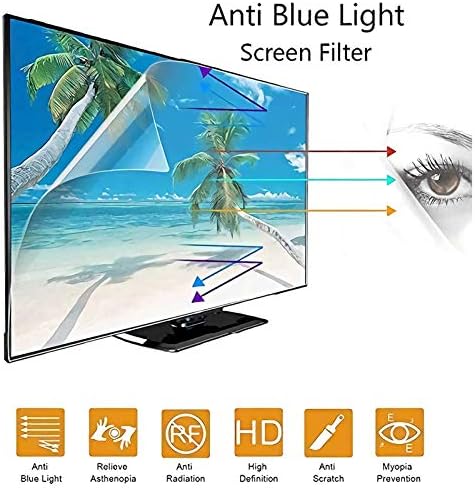 ALGWXQ 32-75 inç TV Ekran koruyucu, Parlama önleyici / mavi ışık önleyici / toz geçirmez filtre Filmi, Gözleri keskin, Sony,
