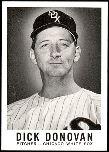 1960 Yaprak 72 SML Dick Donovan Chicago White Sox (Beyzbol Kartı) (Küçük Portre) NM + White Sox