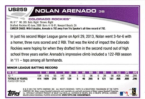 2013 Topps Güncelleme Beyzbol US259 Nolan Arenado Çaylak Kartı