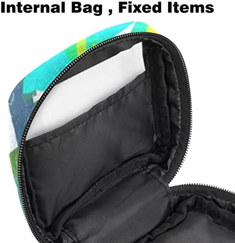 ORYUEKAN temizlik peçeteleri saklama çantası, Taşınabilir Kullanımlık Regl Pad fermuarlı çantalar, Kadın Kızlar için Tampon