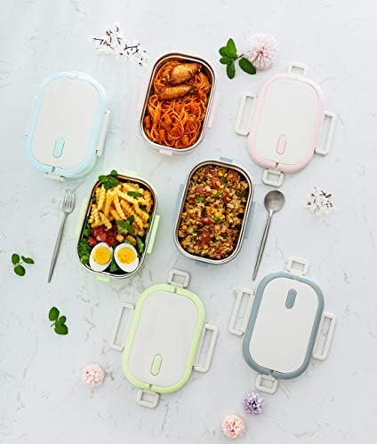 Lille Ev Paslanmaz Çelik Sızdırmaz Bento yemek kabı / Metal Gıda Kabı Yalıtımlı Öğle Yemeği Çantası, BPA Ücretsiz, 22 Ons,