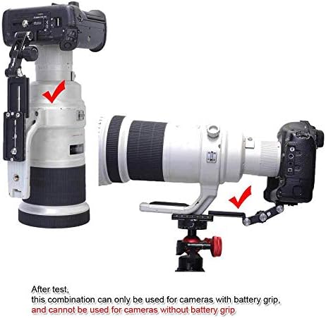 Metal Telefoto Lens Destek Braketi Tutucu + Arca-Swiss Fit Tutuşunu Plaka Pil Kavrama ile Büyük Kamera ile uyumlu & 400mm