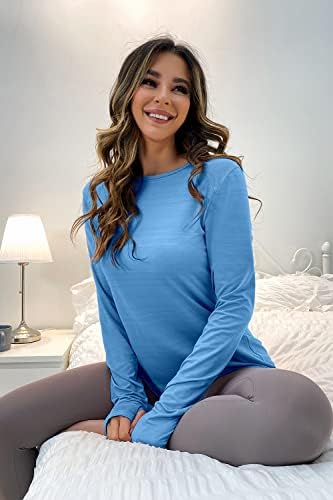 Sanutch Uzun Kollu Yoga Üst Ekstra Uzun Egzersiz Gömlek Gevşek fit Aç Geri Kadınlar için Tops