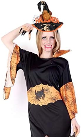 STOBOK 2 adet Cadılar Bayramı popüler örümcek cadı kostüm partisi Prop Dekor Şapka Turuncu