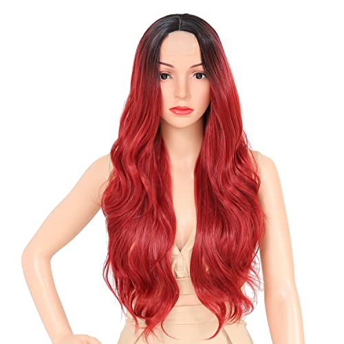 Kadınlar için uzun dalgalı sentetik peruk kahverengi karışık sarışın peruk Sentetik Kıvırcık dalgalı peruk Günlük parti kullanımı