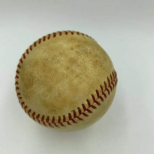 Carl Yastrzemski İmzalı Oyun Kullanılmış Gerçek 412. Kariyer Home Run Beyzbol JSA COA-MLB Oyunu Kullanılmış Beyzbol Topları
