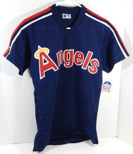 1983-90 California Angels 3 Oyunu Yayınlandı Mavi Forma Vuruş Uygulaması S DP21472 - Oyun Kullanılmış MLB Formaları