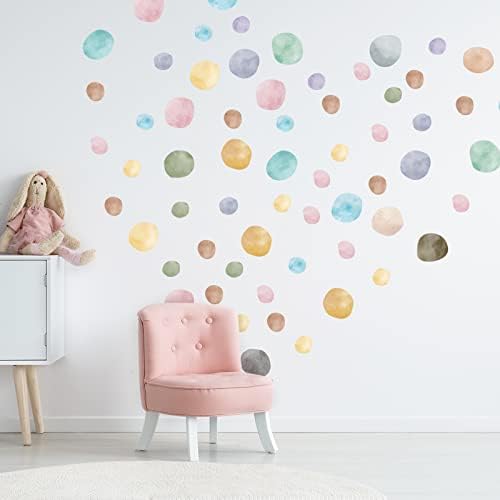 296 Adet Polka Dots Duvar Çıkartması Hediyeler Boho Gökkuşağı Duvar Sticker Çocuklar Kızlar için Yatak Odası Oturma Odası