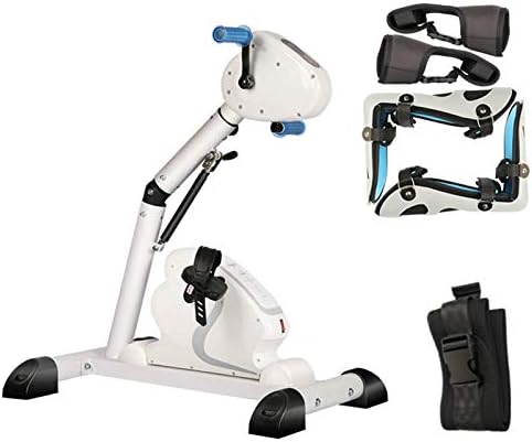ZXFF Elektrikli Pedal Egzersiz, Mini Katlanabilir Spor Sabit Bisiklet, İnme Hemipleji Kol ve Diz Rehabilitasyon Fitness Ekipmanları