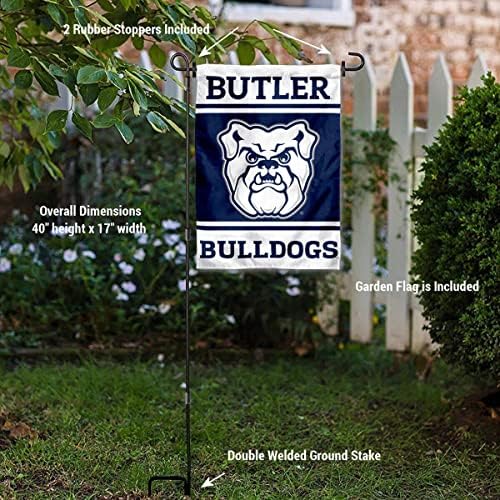 Butler Bulldog Bahçe Bayrağı ve ABD Bayrağı Standı direk tutucu Seti