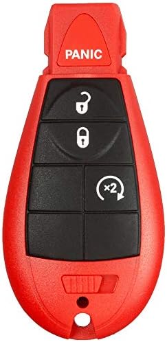 1 Yeni Kırmızı Anahtarsız Giriş 4 Düğmeler Uzaktan Başlangıç Araba Anahtarı Fob M3N5WY783X, IYZ-C01C 56046707AE Dodge Challenger