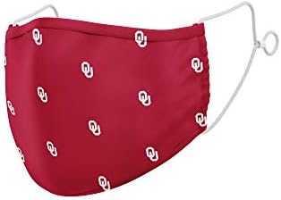 Dünyanın En İyisi NCAA Oklahoma Sooners Unisex Her Yerde Baskı Ekibi Simgesi Yüz Maskesi, Oklahoma Sooners Kardinal, Bir