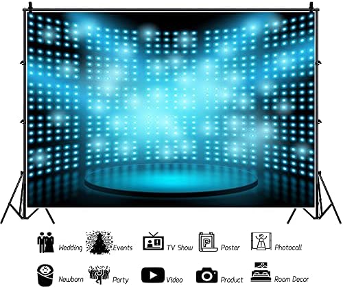 Baocıcco 20x10ft Rüya Gibi sahne Zemin Sahne Aydınlatma sahne Fotoğrafçılığı Arka Plan Bilgisayar Ekranı Mavi ışık Noktaları
