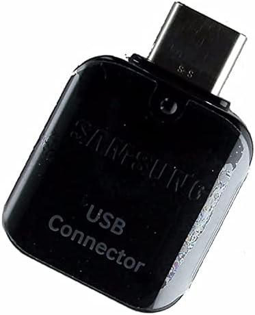 Samsung OEM Hareket Halindeyken OTG (USB)-(USB-C) Adaptörü-Parlak Siyah