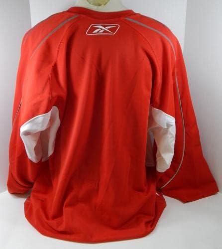 Carolina Hurricanes Boş Oyun Verilen Kırmızı Antrenman Forması 58 DP24944-Oyun Kullanılmış NHL Formaları