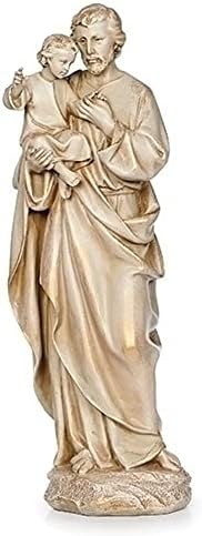 Roma joseph'in Stüdyo Rönesans Koleksiyonu St. Joseph Figürü Heykelcik, 13.75 inç Yükseklik, Ev Dekor