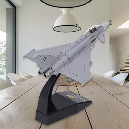 1: 100 EF2000 Savaş Uçağı Modeli, Eurofighter Typhoon Diecast Uçak Modeli Saldırı Savaş Uçağı Modeli İstikrarlı Tabanı ile,
