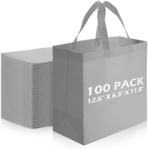 100 Adet Kullanımlık Tote çanta seti Olmayan Dokuma alışveriş çantası Kolları ile Kumaş Taşınabilir Tote Çanta Toplu Alışveriş