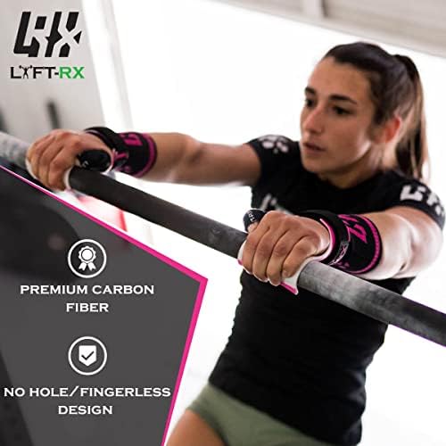 LYFT-RX Crossfit için Karbon Fiber El Sapları, Halter, Jimnastik, Pullup, Kas Ups-Hiçbir Delik Parmaksız Kavrama, erkekler