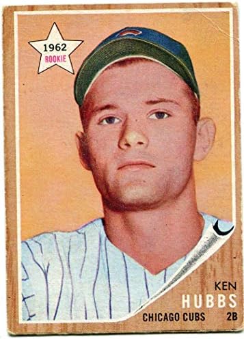 Ken Hubbs 1962 Topps Beyzbol Kartı-Beyzbol Slabbed Eski Kartlar