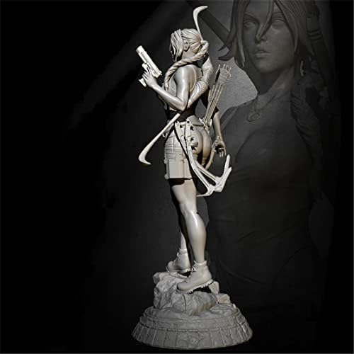 Rısjc 1/24 Fantezi Mezarlık Kadın Savaşçı Reçine Modeli Minyatür Kiti, Demonte ve Boyasız Döküm Asker Bileşenleri / T358n