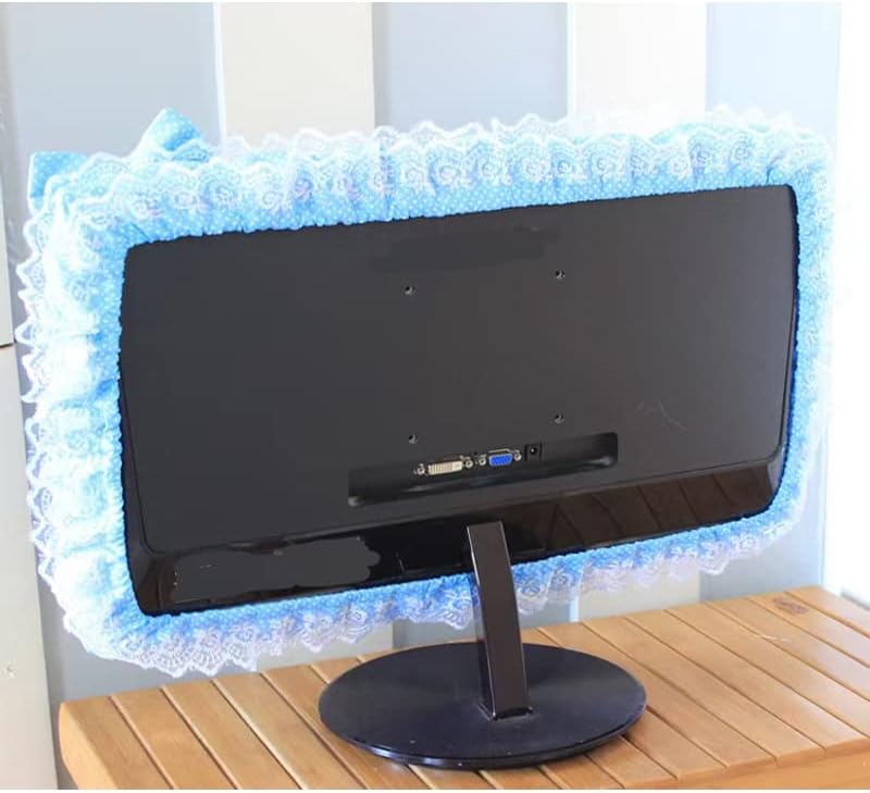 ALHBEJT Bilgisayar Monitörü Kapak ile Güzel Sevimli Elastik Kalem Cep Yay-düğüm TV LCD Ekran Monitör Dekorasyon tozluk Koruyucu,