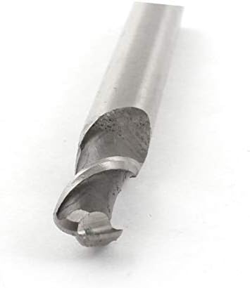 X-DREE Yarıçapı 4.5 mm 2 Flüt Sarmal Oluk 100mm Uzunluk HSS Kesici Bilyalı borular tüpler End Mill(Yarıçapı 4.5 mm 2 Flauta