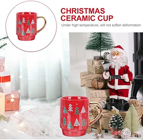 DOITOOL 1 Adet Noel Su Tutucu Sevimli Noel süt kupası Ev Kahve Fincanı yılbaşı dekoru noel hediyesi Noel Süslemeleri