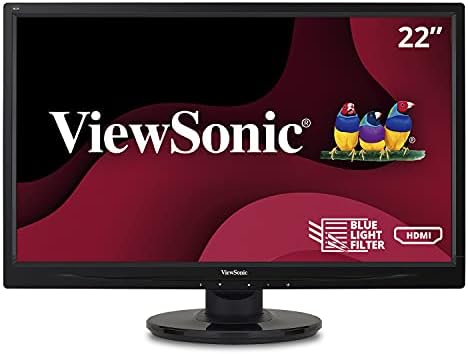 ViewSonic VA2246MH-LED Ev ve Ofis için HDMI ve VGA Girişli 22 inç Full HD 1080p LED Monitör, Siyah
