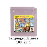 ROMGame 16 Bit Derlemeler Video oyunu Kartuşu Konsolu Kart Çince Dil Sürümü 108 in 1