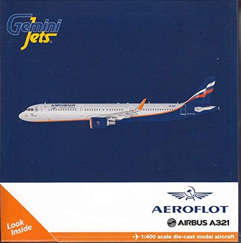 GeminiJets GJAFL1497 Aeroflot A321S VP-BAF / GEMGJ1497 1: 400 İkizler Jetleri Aeroflot Airbus A321-200 (Ler) VP-BAF (önceden