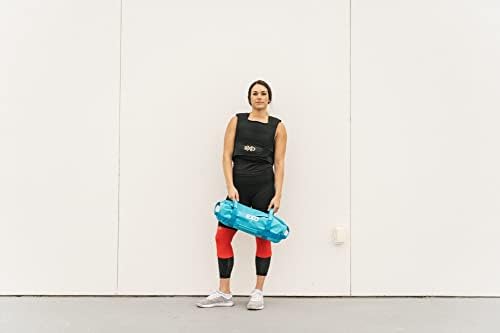 EXO Kum Torbaları Ağır Hizmet Tipi Egzersiz-8 Dokuma Kulplu ve 3 Dolgu Torbalı Fitness için Ayarlanabilir Ağırlıklı Kum Torbaları-Büyük