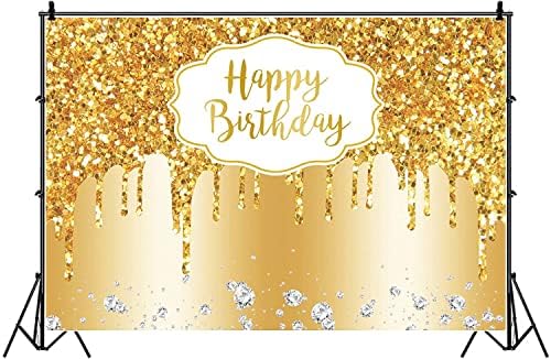 Yeele 15x10ft Altın Glitter Doğum Günü Zemin Glitter Gümüş Elmas Altın Arka Plan Kız Erkek 16th 18th Tema Doğum Günü Partisi