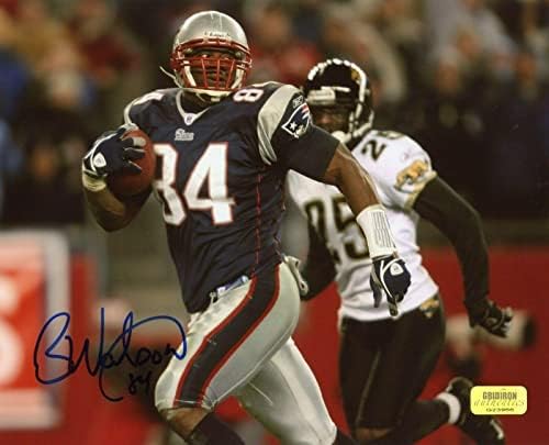 Benjamin Watson New England Patriots, Jaguarlara karşı 8x10 Fotoğraf İmzaladı-İmzalı NFL Fotoğrafları
