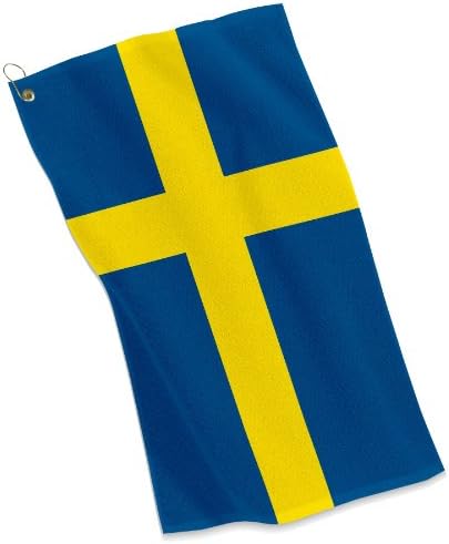 ExpressİtBest Golf / Spor Havlusu-İsveç Bayrağı-İsveç