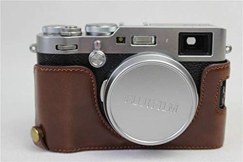 PU Deri Yarım vücut kamerası Kapak Çanta alt Kasa Fujifilm Fuji Finepix X100V