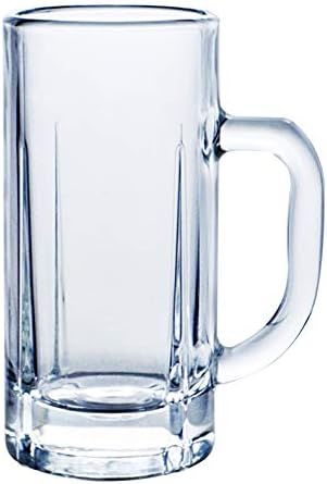 Toyo Sasaki Glass Bira Bardağı Stein, Transparan, 16,9 fl oz (500 ml), 24'lü Set