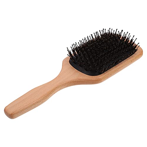 DOITOOL Ahşap Saç Fırçası Kürek Fırça Ahşap Detangle Tarak Anti-statik Kıl Saç Fırçası Baş Masajı Tarak Saç Kurutma Şekillendirici