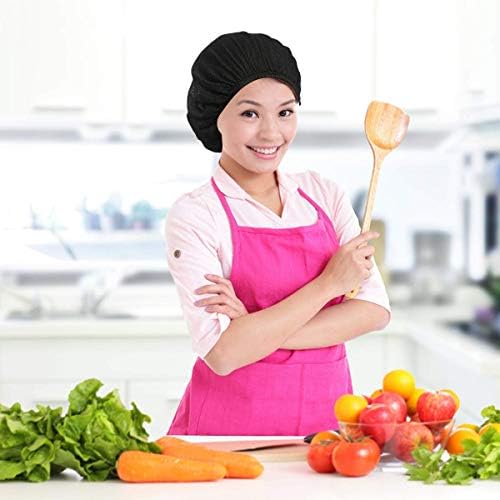 4 veya 8 Paket şef şapkası Mutfak Pişirme şef şapkası Ayarlanabilir Yemek Servisi saç fileleri Kullanımlık Yıkanabilir Örgü