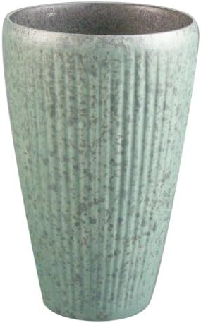石丸陶芸(HASAMİ Porselen) Arita Gereçleri 467180C245 Çömlek Fırını Köpüklü Bira Bardağı (Ahşap Kutuda), Çizgi Oymacılığı, Yeşil,