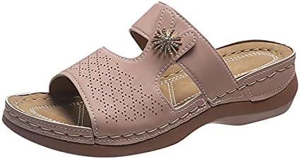 Ortopedik ayakkabılar Kadınlar için Sandalet, Burnu açık Kadınlar için Flip Flop üzerinde Kayma Plaj Rahat Yaz Bayan Ayakkabıları