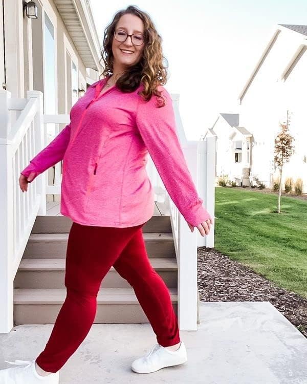 COOTRY Artı Boyutu Polar Astarlı Tayt Kadınlar için termal iç çamaşır Uzun Katıldı Taban Katmanı Yoga Pantolon