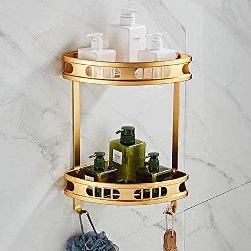 ZyHMW Uzay Alüminyum Banyo Tripod-Altın Ücretsiz Yumruk Uzay Alüminyum Banyo Tuvalet Raf Duvar Montaj Tripod