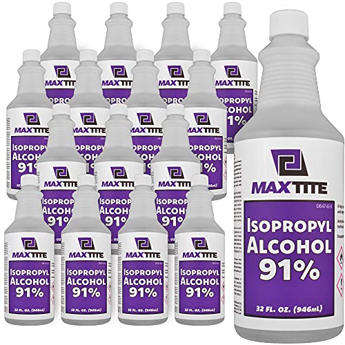 MaxTite İzopropil Alkol %91 (4 Galon, 16 Paket 32 oz)