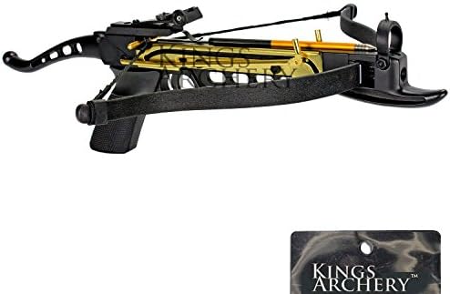 KingsArchery Crossbow Ayarlanabilir Nişangahlara ve Toplam 63 Alüminyum Ok Cıvata Setine Sahip 80 LBS Kendiliğinden Açılan