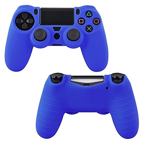 Theo & Cleo 2x Mavi silikon kumanda muhafazası Sony PlayStation PS4 İçin
