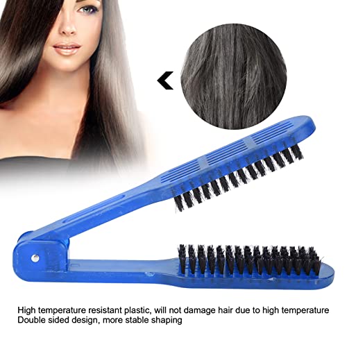 Kelepçe tarak, kıl saç fırçası, Anti statik ısıya dayanıklı, çift taraflı kıl saç fırçası tarak, profesyonel saç düzleştirici
