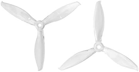 GEMFAN Flaş 5149-3 3 Bıçaklı Pervane 5 İnç Sahne Kürek FPV Quadcopter için Yarış Drone (10 Çift Beyaz)